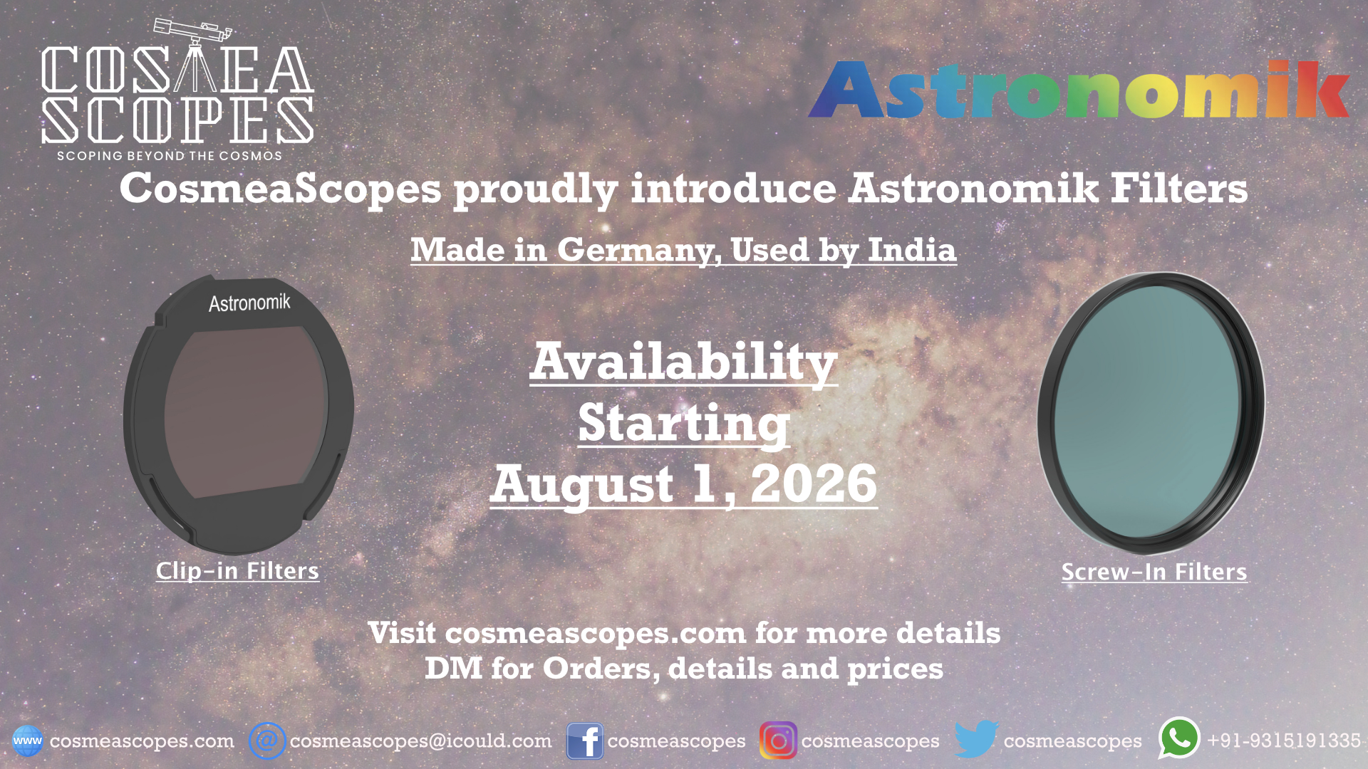Aperture Telescope Announcements