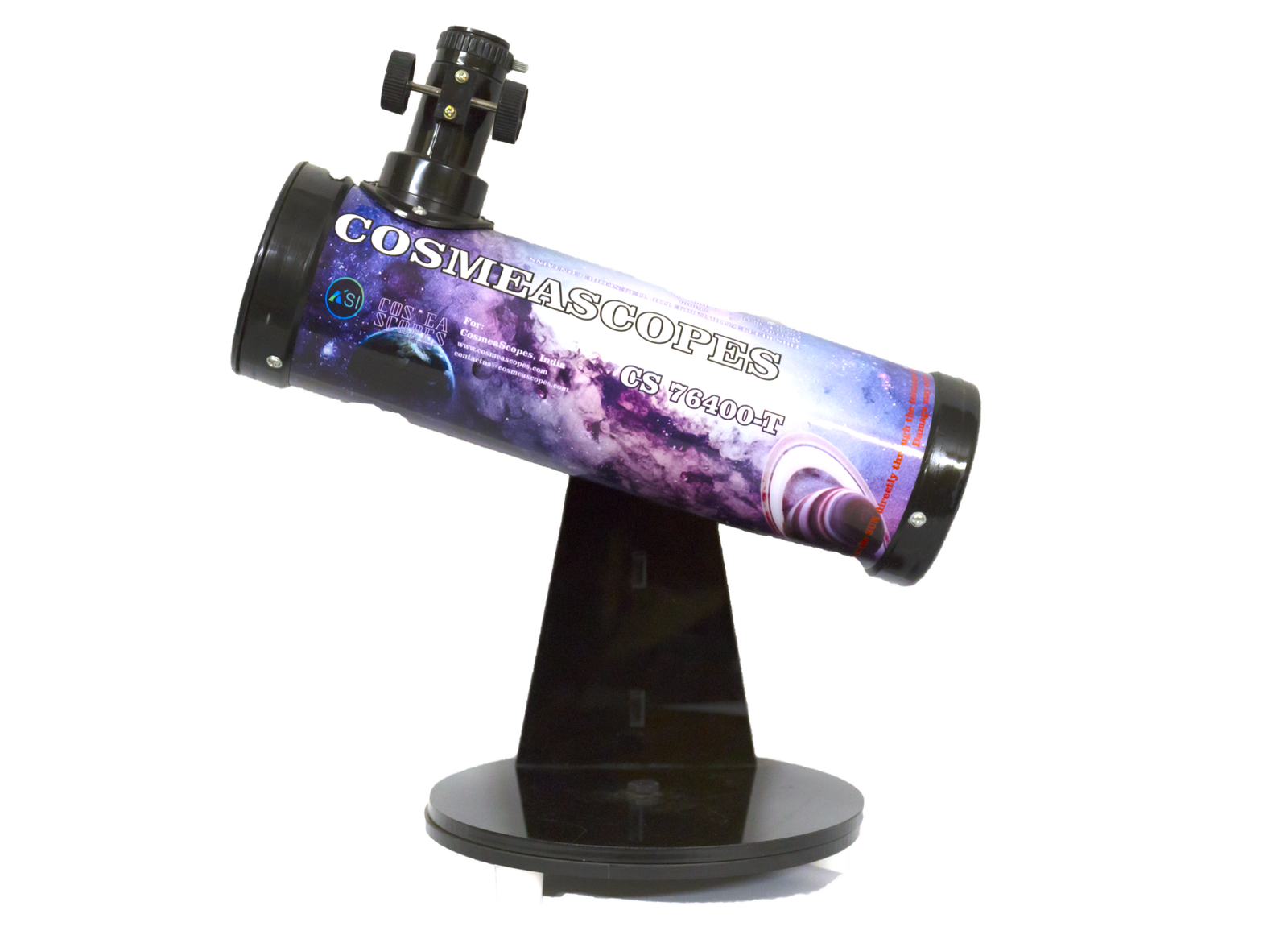 CosmeaScopes CS76400-T Portable Tabletop Dobsonian Telescope